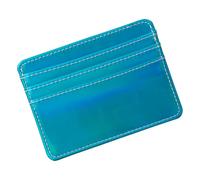 Thewasc Portefeuille en cuir pour cartes de crédit, cartes de crédit, organiseurs, banques, paquets, poche avant, portefeuille en cuir, bleu, Beauté de masse