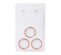 Thewasc Protecteurs d'appareil photo en verre trempé pour téléphone 17 - Résistant à la corrosion - Pas d'interférences - Design clignotant - Film de protection d'objectif d'appareil photo