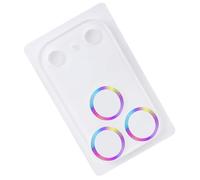 Thewasc Protecteurs d'appareil photo en verre trempé pour téléphone 17 - Résistant à la corrosion - Pas d'interférences - Design clignotant - Film de protection d'objectif d'appareil photo