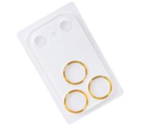 Thewasc Protecteurs d'appareil photo en verre trempé pour téléphone 17 - Résistant à la corrosion - Pas d'interférences - Design clignotant - Film de protection d'objectif d'appareil photo