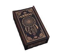 Thewasc PUST PULT TAROTS Box Carte Box Astrologie du BIZES DE RACKAGE Bois pour LA FORTUNES DIRE DÉCORATION À Les SURCES pour CONTUTER Portable