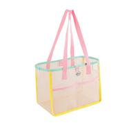 Thewasc Sac de plage multifonction en maille avec trou de drainage, sac à bandoulière de grande capacité pour maillots de bain humides, serviettes, aventures en plein air, ventilé, voyage, linge, b