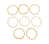 Thewasc Styles Hip Hop Un Ensemble De Perlé Suspendu avec des Perles D'imitation pour Les Dons De Bijoux Empilables