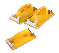 Thewasc Support de papier abrasif à main avec poignée en éponge Poignée ergonomique pour polir l'outil de meulage 185 x 90 mm