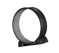 Thewasc Tapis de course extra large pour chats avec 110 cm de diamètre - Fonctionnement silencieux - Pour chats lourds jusqu'à 12 kg