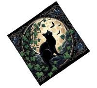 Thewasc Tapis De Lecture Tarots en Velours Œuvres d'art Complexes Matériaux Résistants À La Couleur Entretien Facile pour Tissu Doux Plusieurs Tailles Tapis Tarots Colorés