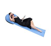 Thewasc Tapis de plage souple et gonflable - Couverture de voyage - Chaise longue gonflable avec appui-tête - Chaise portable - Accessoire d'extérieur compact - Coussins de voyage pliables