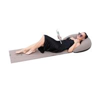 Thewasc Tapis de plage souple et gonflable - Couverture de voyage - Chaise longue gonflable avec appui-tête - Chaise portable - Accessoire d'extérieur compact - Coussins de voyage pliables