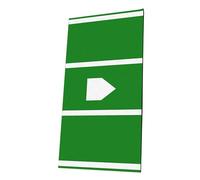 Thewasc Tapis d'entraînement portable antidérapant 120 x 200 cm avec batteur réaliste pour lanceurs de baseball et softball