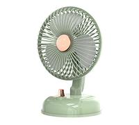 Thewasc Ventilateur de bureau de type C alimenté par un puissant et puissant, réglage silencieux, circulateur d'air personnel portable oscillant pour l'extérieur, petit