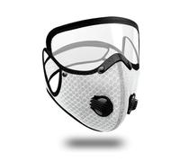 Thewasc Visage de cyclisme avec filtre à charbon actif résistant à la poussière pour vélos lavables en plein air