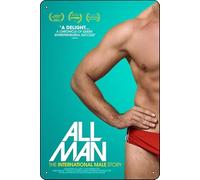 TheWeiPoster All Man : The International Male Story Movie Vintage Décoration murale pour la maison, le salon, la cuisine, le jardin, la chambre, le bureau, l'hôtel, le café et le pub