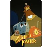 TheWeiPoster Panneau vintage en étain The Brave Little Toaster (1987) pour décoration de maison, salon, cuisine, jardin, chambre, bureau, hôtel, café et pub