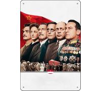 TheWeiPoster Plaque décorative vintage en étain La Mort de Staline (2017) pour maison, salon, cuisine, jardin, chambre, bureau, hôtel, café et pub