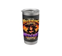 They Burning All The Witches Gothique Halloween Femme Gobelet isotherme en acier inoxydable double paroi