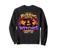 They Burning All The Witches Gothique Halloween Femme Sweatshirt