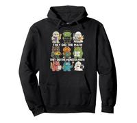 They Did The Monster Math Cute Funny Teachers Halloween Sweat à Capuche