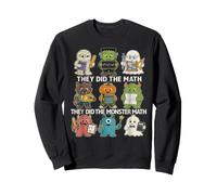 They Did The Monster Math Cute Funny Teachers Halloween Sweatshirt