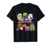 They Did The Monster Math Cute Funny Teachers Halloween T-Shirt Graphique avec Valeur