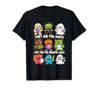 They Did The Monster Math Cute Funny Teachers Halloween T-Shirt Graphique avec Valeur