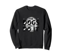 They Eating The Dogs Made Me Do It - Humour Amusant pour Animal de Compagnie Sweatshirt, Unisexe pour Adultes, Noir, S