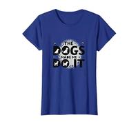 They Eating The Dogs Made Me Do It - Humour Amusant pour Animal de Compagnie T-Shirt, Femme, Bleu Royal, 3XL