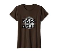 They Eating The Dogs Made Me Do It - Humour Amusant pour Animal de Compagnie T-Shirt, Femme, Marron, 3XL