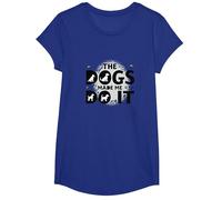 They Eating The Dogs Made Me Do It - Humour Amusant pour Animal de Compagnie T-Shirt, Fille, Bleu Royal, XS