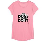 They Eating The Dogs Made Me Do It - Humour Amusant pour Animal de Compagnie T-Shirt, Fille, Rose, S