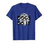 They Eating The Dogs Made Me Do It - Humour Amusant pour Animal de Compagnie T-Shirt, Homme, Bleu Royal, L