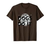They Eating The Dogs Made Me Do It - Humour Amusant pour Animal de Compagnie T-Shirt, Homme, Marron, XL