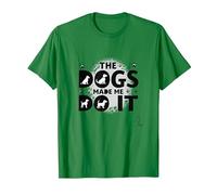 They Eating The Dogs Made Me Do It - Humour Amusant pour Animal de Compagnie T-Shirt, Homme, Vert Kelly, S