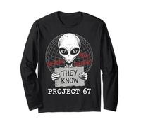 They Know Project 67 Alien Funny Six Seven 6 7 Meme Manche Longue