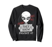 They Know Project 67 Alien Funny Six Seven 6 7 Meme Sweatshirt