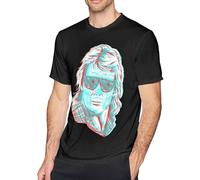 They Live We Sleep 3D Shirt Men Short Sleeve Casual Fashion Novelty Crewneck Comfortable Tee Tops Black Manches Courtes(Medium)