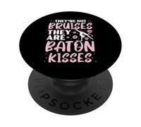 They Not Bruises They are Baton Kisses Baton Twirling PopSockets PopGrip Adhésif