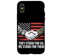 They Stood for Us We Stand for Them Journée des anciens combattants Coque pour iPhone X/XS