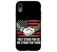 They Stood for Us We Stand for Them Journée des anciens combattants Coque pour iPhone XR