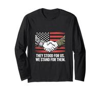 They Stood for Us We Stand for Them Journée des anciens combattants Manche Longue