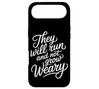 They Will Run and Not Grow Weary Rappel biblique - Coque pour iPhone Air