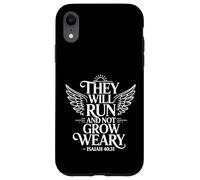 They Will Run and Not Grow Weary Rappel biblique - Coque pour iPhone XR