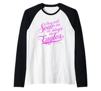 They Will Soar on Wings Like Eagles Isaiah 40:31 Écriture Manche Raglan