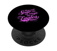 They Will Soar on Wings Like Eagles Isaiah 40:31 Écriture PopSockets PopGrip Adhésif