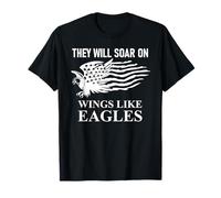 They Will Soar Wings Like Eagle Christian Isaiah 40:31 Bible T-Shirt