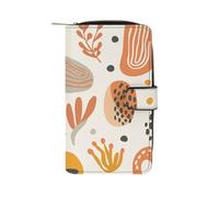 THGJK Long portefeuille en cuir avec images chaudes imprimées avec fermeture éclair, petit portefeuille pour cartes de crédit, poche pour pièces de monnaie, sac à clés, cadeau de vacances, unisexe,