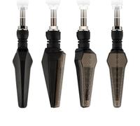 THGKL Clignotant Accessoires Universels De Moto, Clignotant, Lumière, Deux Couleurs, Épée En T, Signaux Flux, Lampe, Boulon M10(4pcs Blue)