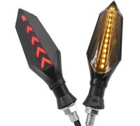 THGKL Clignotant Ampoule De Moto Clignotants, Feu Arrière Clignotant Pour Y-AMAHA XSR155 XSR 155 RD400C D E F RD400D DT125RR DT125R XS400C(1pair Red)