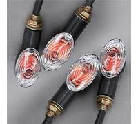 THGKL Clignotant Clignotant De Moto 12V, 4 Pièces, Indicateur Lumineux, Ampoule Ambre Lampe Universelle Pour H-ONDA Pour Suzuki