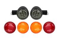 THGKL Clignotant Clignotants Arrière De Moto/moto, Support Court Avec 6 Couvercles D'objectif, Lampe Pour Harley Sportster XL883 XL1200 1992-2023 2022 2021(Gloss Black)