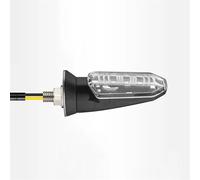 THGKL Clignotant Lampe De Moto Clignotant Ambre, Indicateurs Lumineux Universels, 1/2 Pièces(1Pcs transparent)